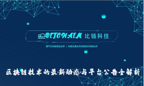 区块链技术的最新动态与平台公告全解析