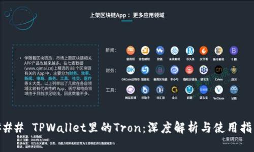 ### TPWallet里的Tron：深度解析与使用指南